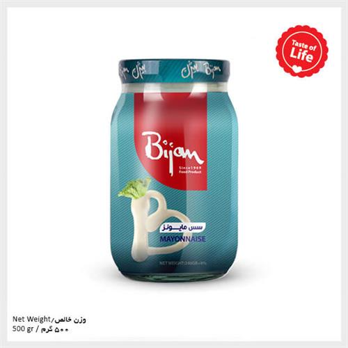 سس مایونز با ظرف شیشه ای